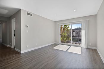 Laminate or vinyl wood-style flooring